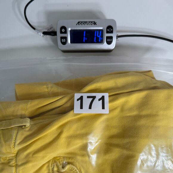 Polo Ralph Lauren Chino Shorts Mens 36 Yellow Pockets Drawstring 10" Classic - Picture 16 of 16